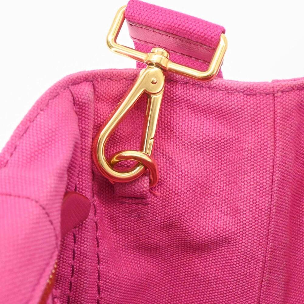 PRADA Pink Canvas Shoulder Bag - Picture 13 of 15